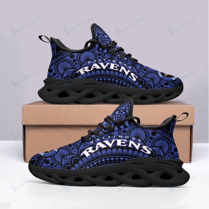 Baltimore Ravens Yezy Sneakers Side View