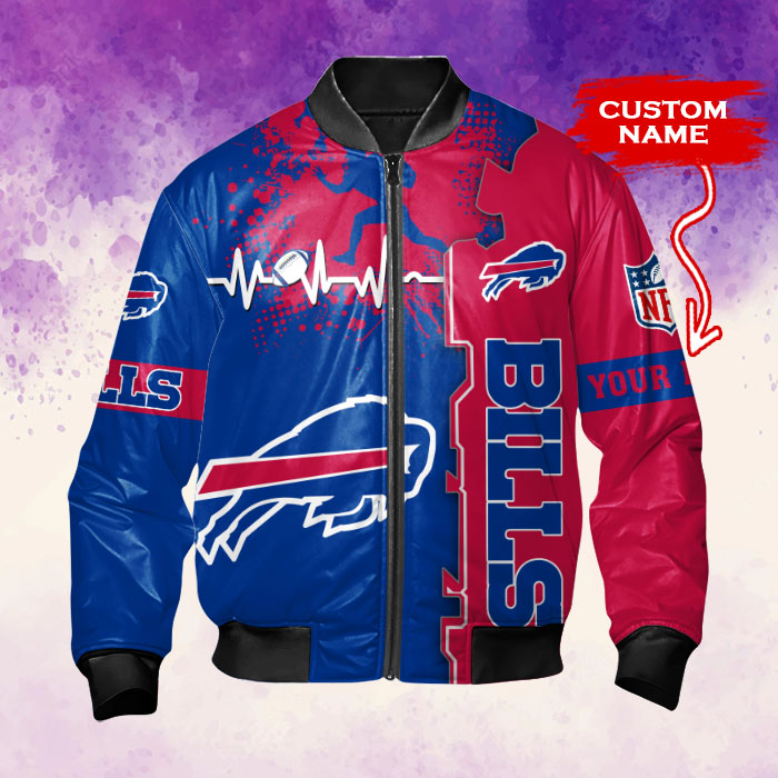 Buffalo Bills Bomber Jacket Back View