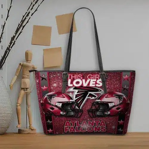 Atlanta Falcons Women Leather Tote Hand Bag BB60
