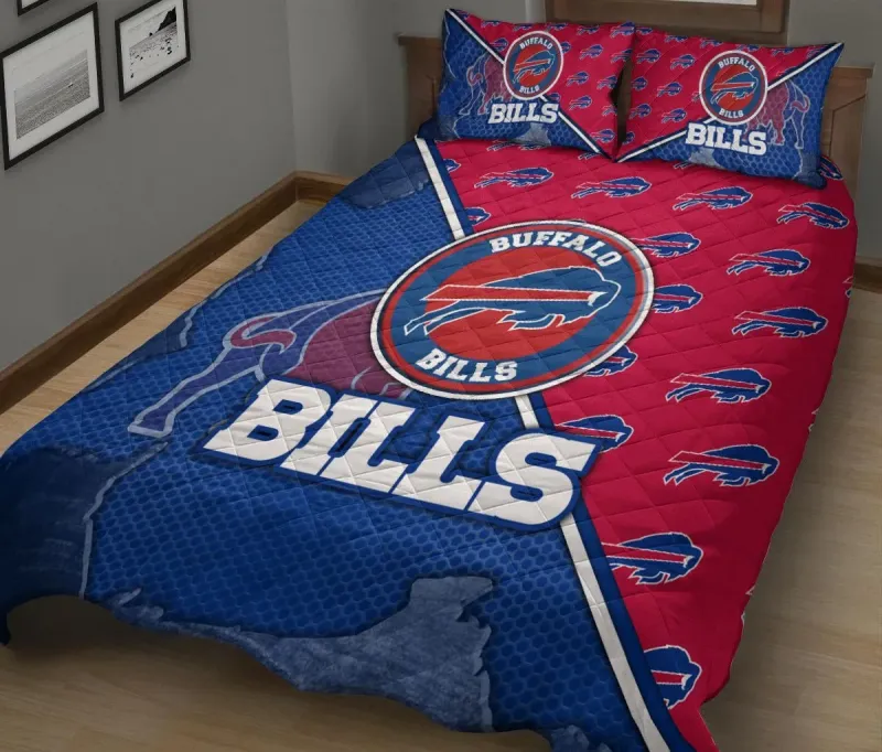Buffalo Bills Quilt Set - Cozy Comfort