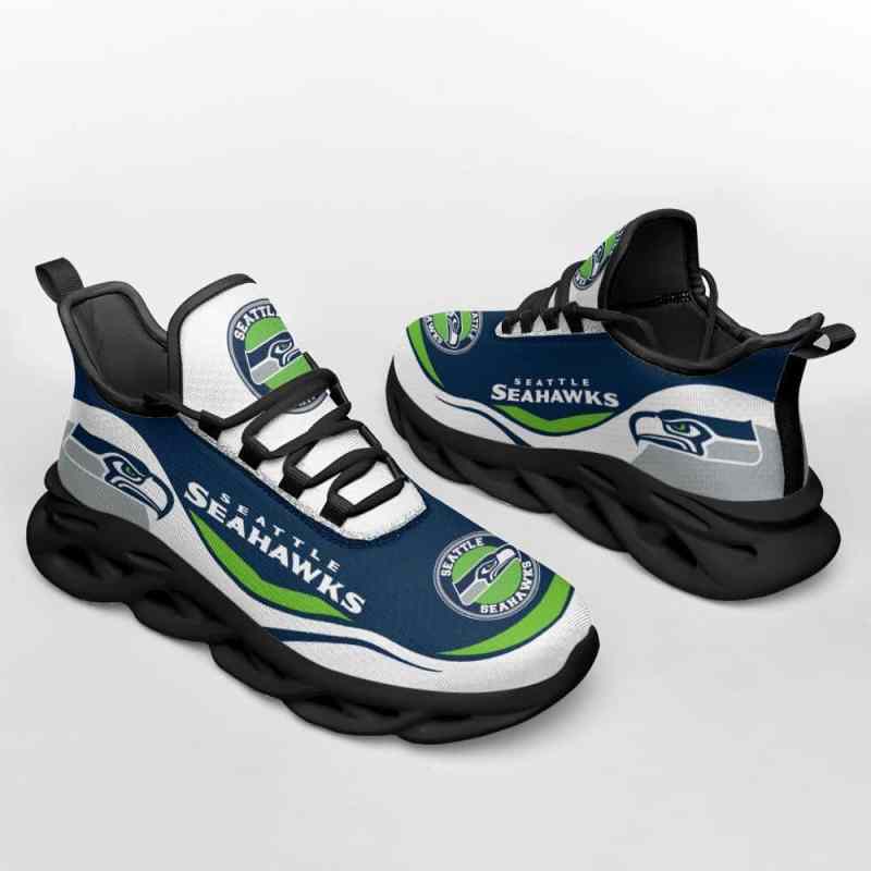 Seattle Seahawks Yezy Running Sneakers Top View