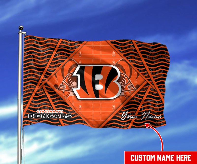 Cincinnati Bengals Personalized Flag