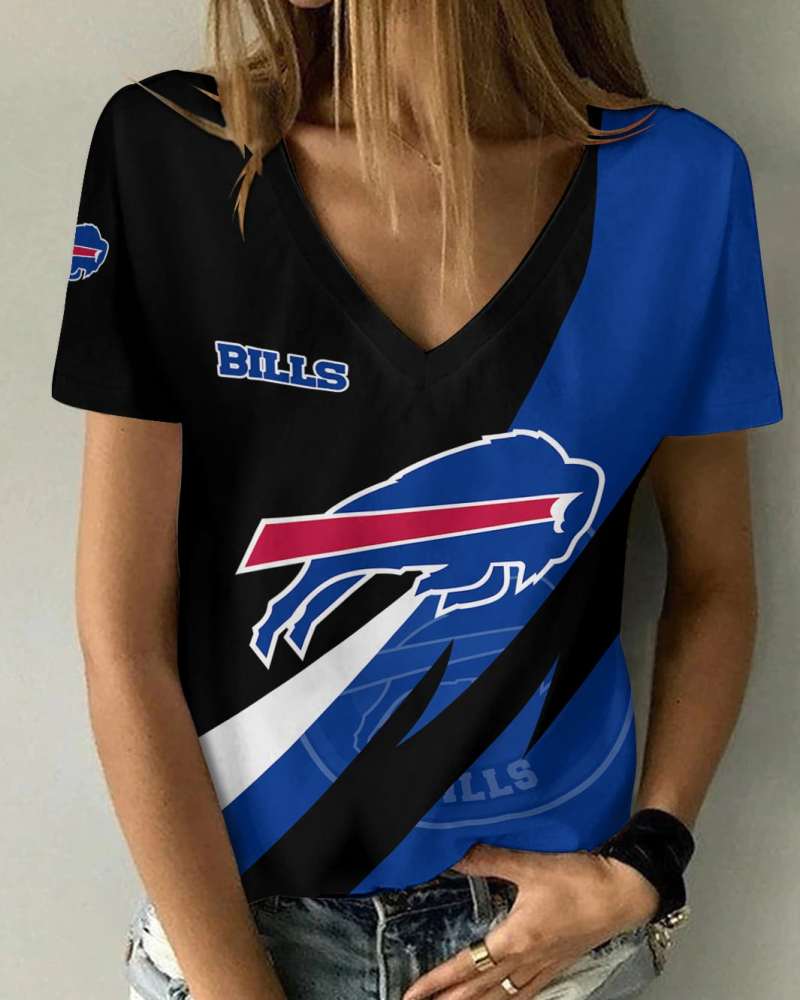Buffalo Bills V-neck T-shirt - Image 1
