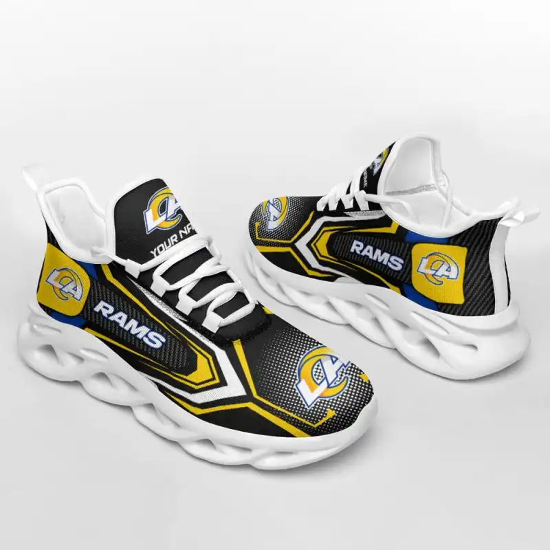 Los Angeles Rams Personalized Yezy Running Sneakers Lifestyle