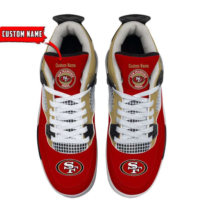San Francisco 49ers Custom AJ4 Sneaker