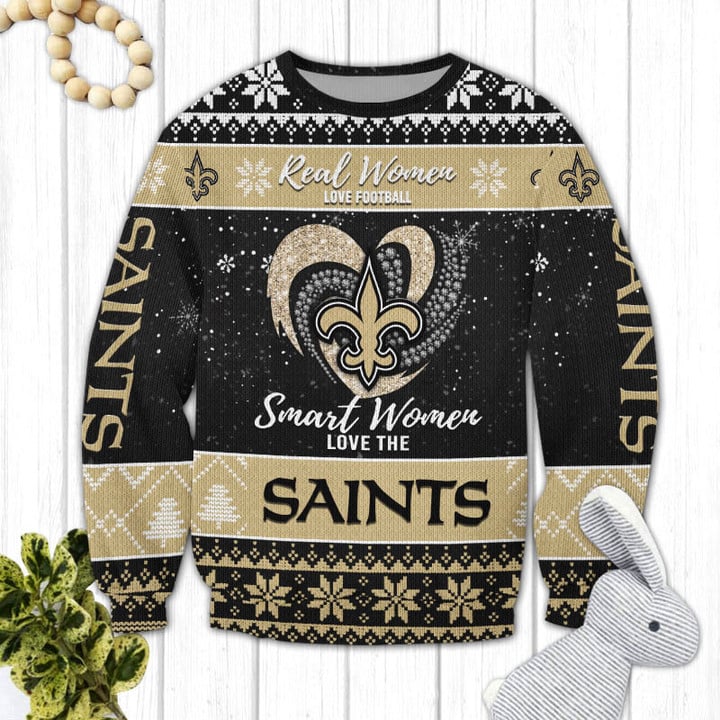 New Orleans Saints Ugly Christmas Sweater Image 1