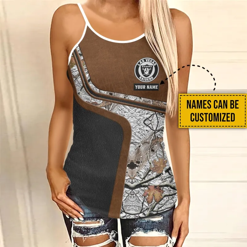 Raiders Criss Cross Tank Top