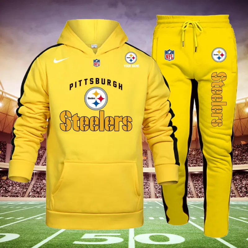 Pittsburgh Steelers Personalized Hoodie and Sweatpants Set