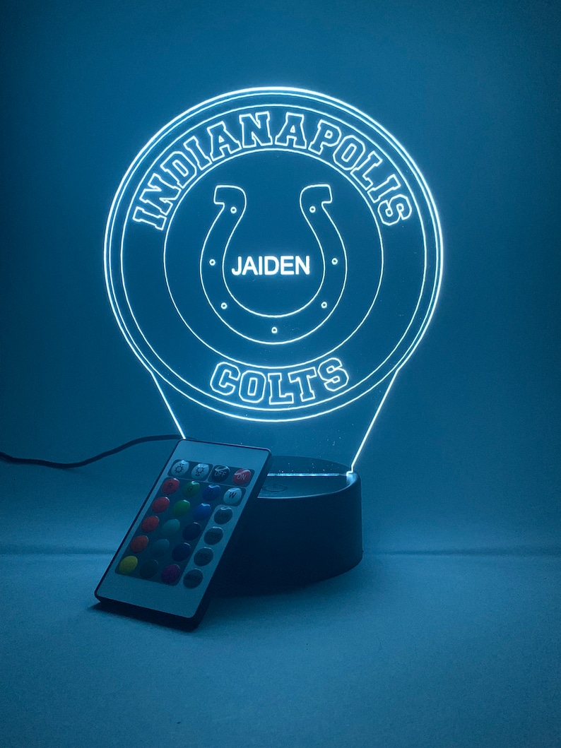Indianapolis Colts Night Lamp Design