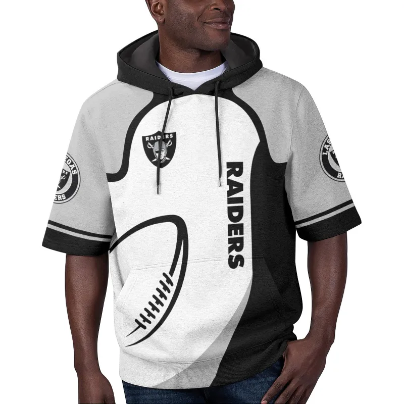 Las Vegas Raiders Short Sleeve Hoodie