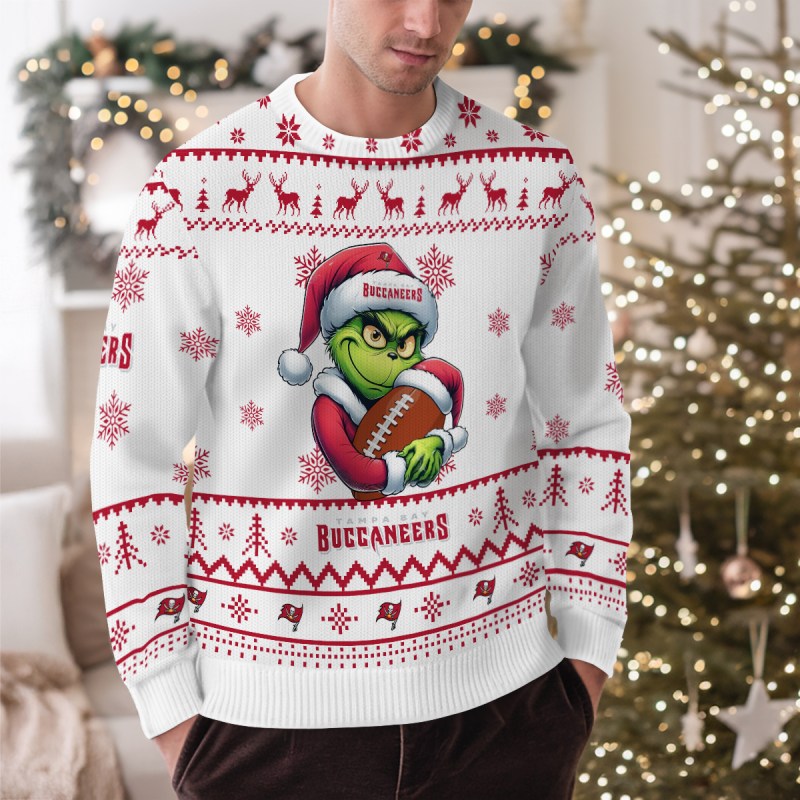 Tampa Bay Buccaneers Ugly Christmas Sweater Outdoor View