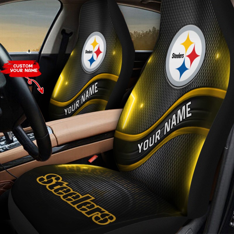 Pittsburgh Steelers Personalized Car Seat Covers