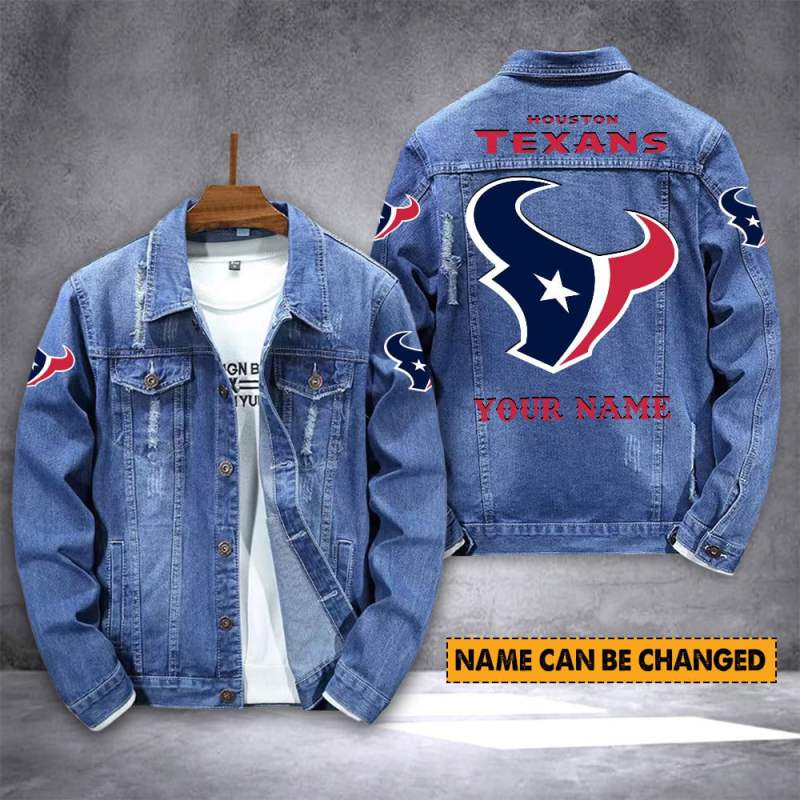 Houston Texans Personalized Denim Jacket