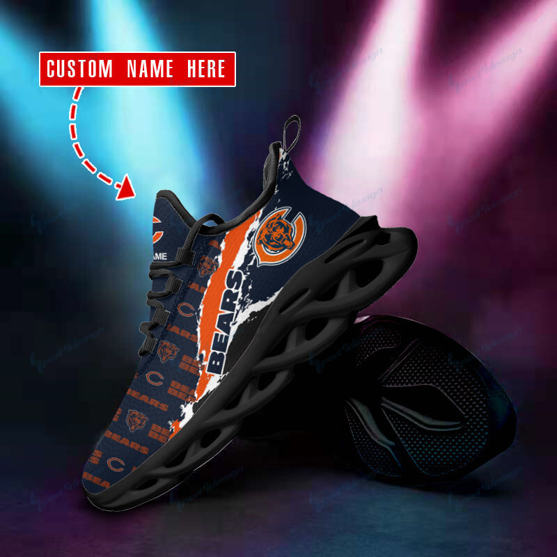 Chicago Bears Sneakers Side View