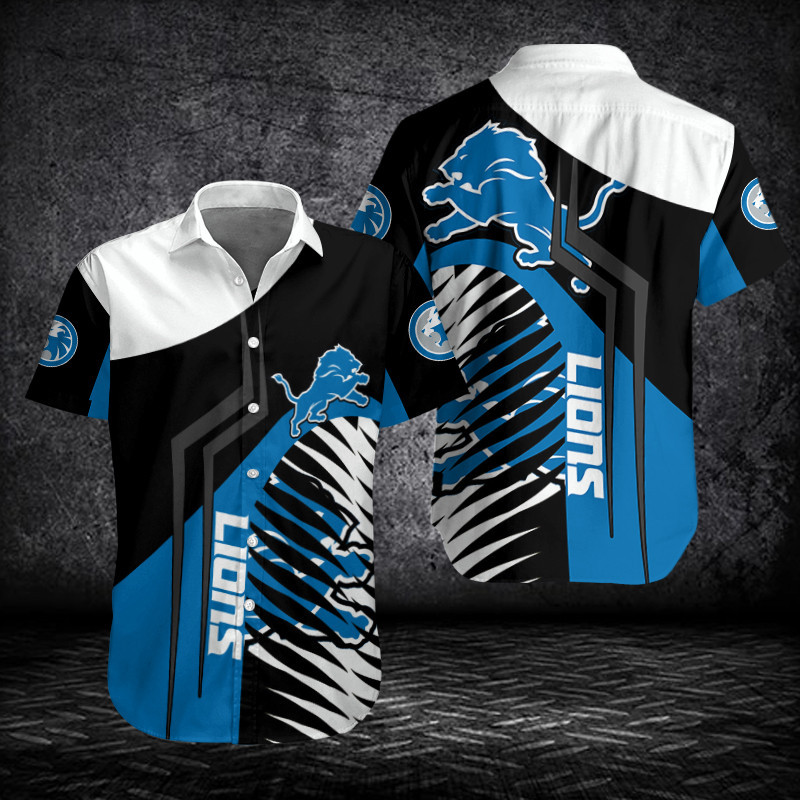 Sizing Chart for Detroit Lions Button Shirt