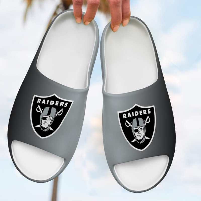 Las Vegas Raiders Yeezy Slippers