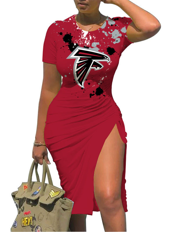 Atlanta Falcons Slit Bodycon Dress