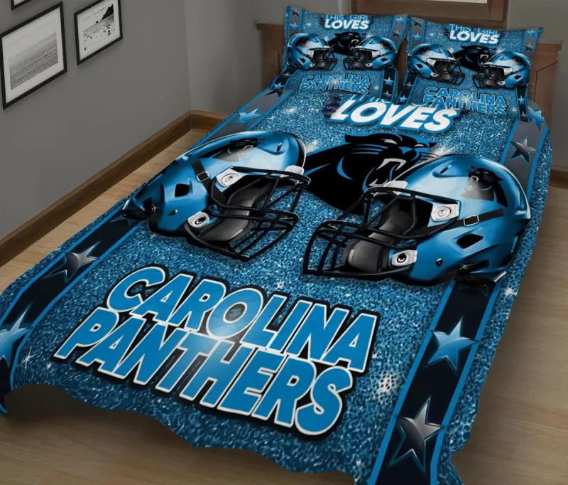 Carolina Panthers Quilt Set - Image 1
