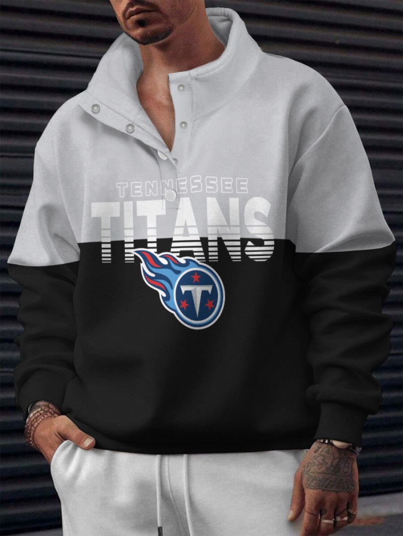 Tennessee Titans Casual Colorful Stand Collar Sweatshirt
