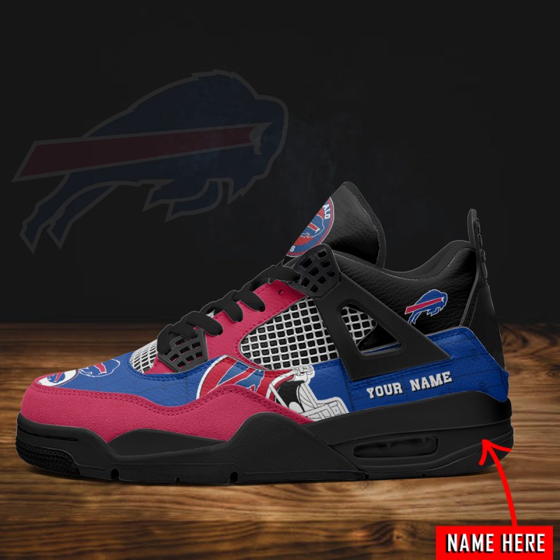 Buffalo Bills AJ4 Sneaker Custom Design
