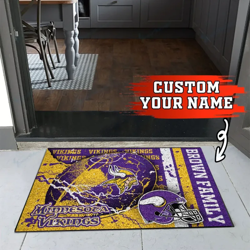 Customizable Minnesota Vikings Doormat