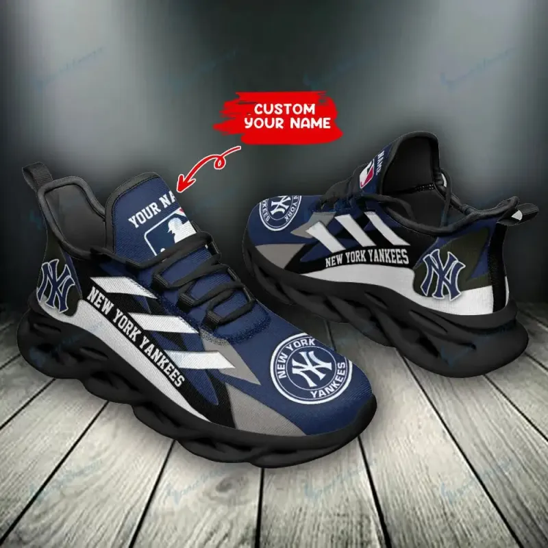 New York Yankees Personalized Yezy Running Sneakers - Image 4
