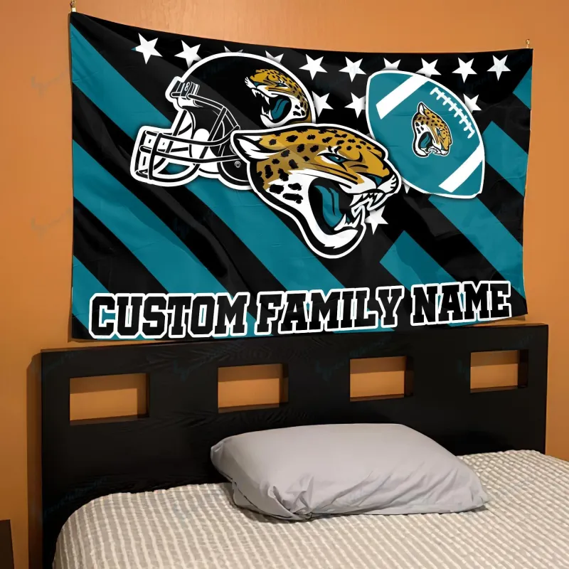 Jacksonville Jaguars Personalized Flag