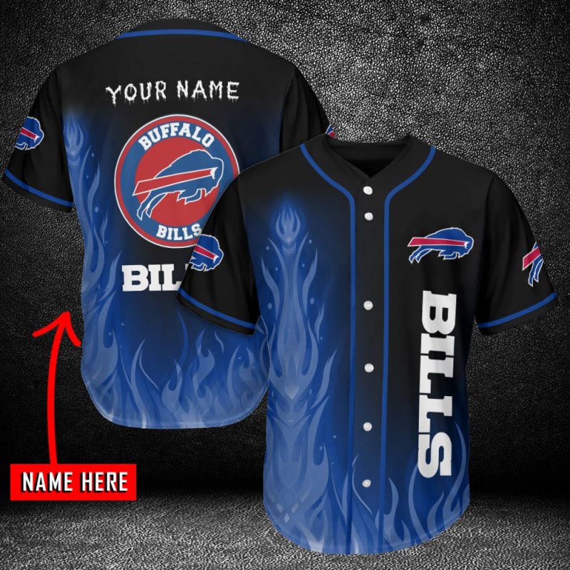 Buffalo Bills Personalized Baseball Jersey