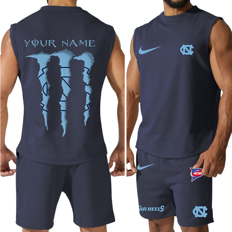 North Carolina Tar Heels Jersey Tank Top and Shorts 6