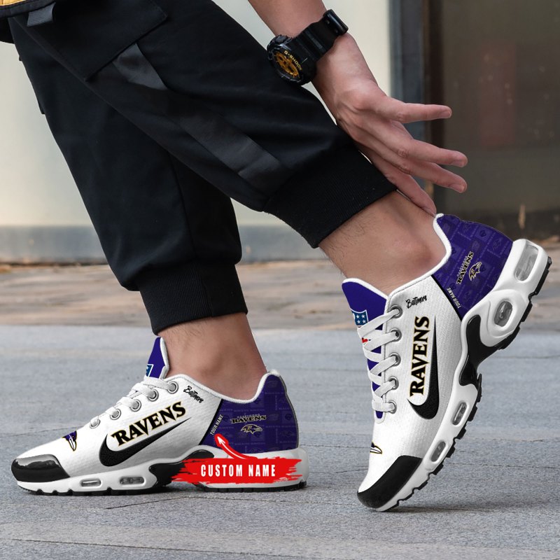 Baltimore Ravens New Personalized T-N Youth Sneakers