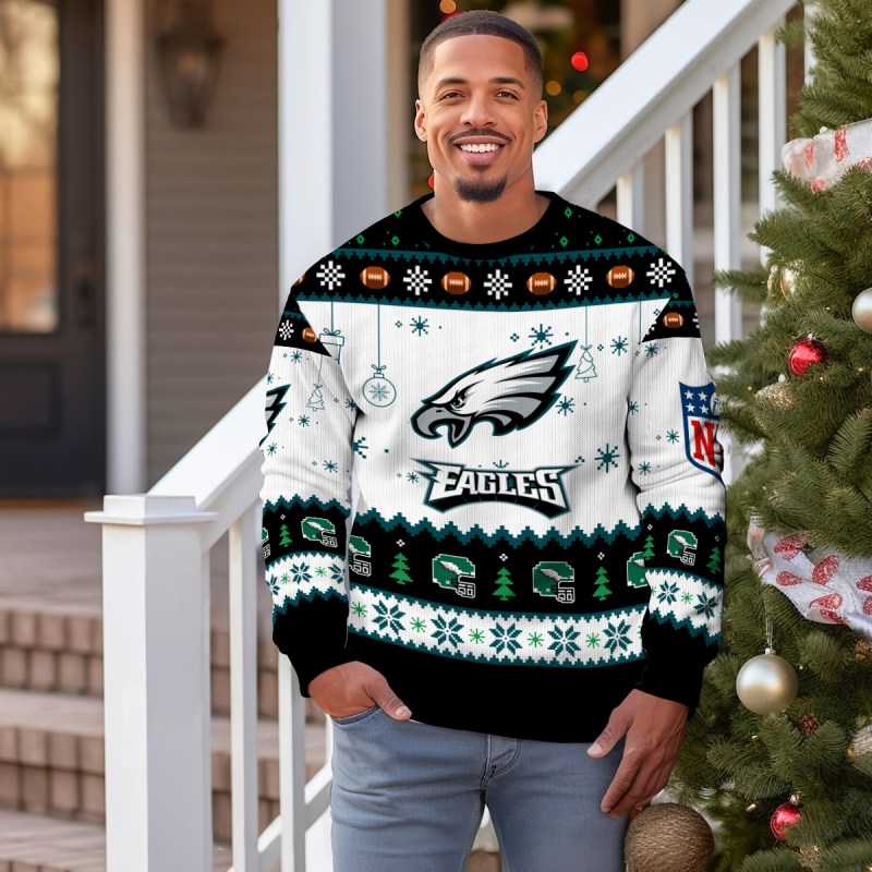 Philadelphia Eagles Premium Ugly Christmas Sweater