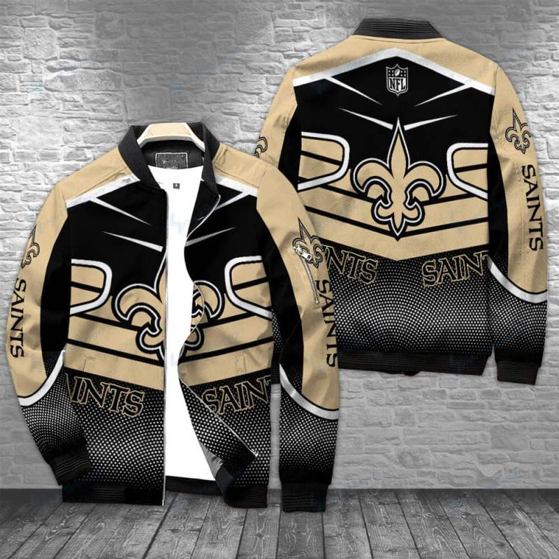 New Orleans Saints Bomber Jacket Front