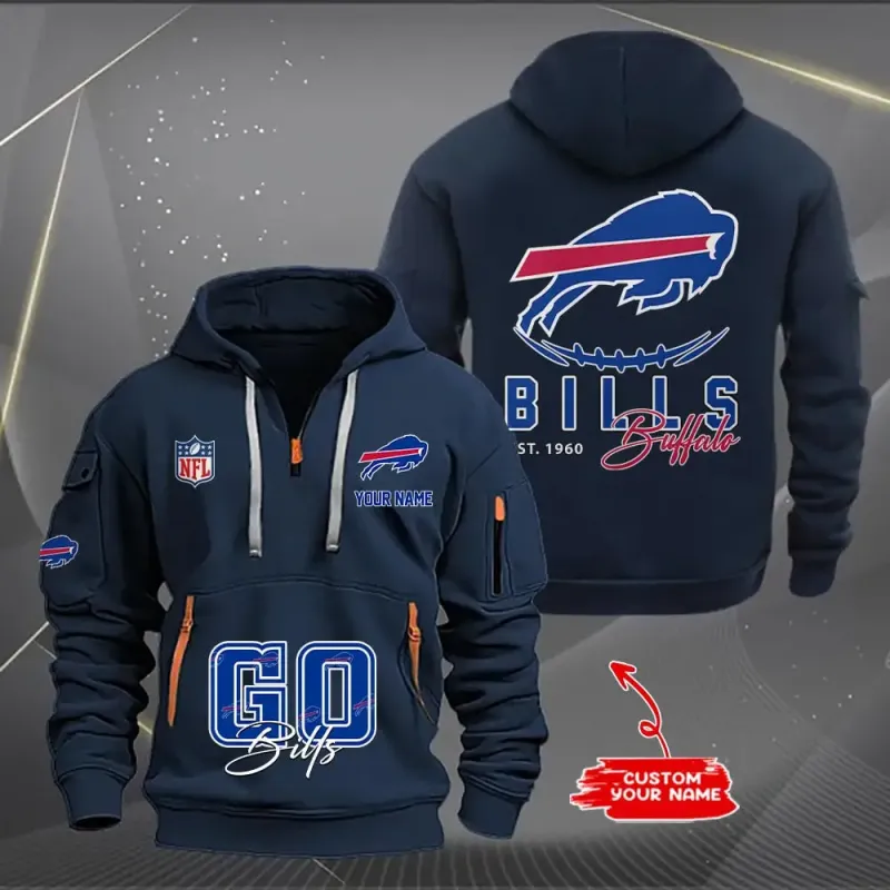 Buffalo Bills Quarter Zip Hoodie
