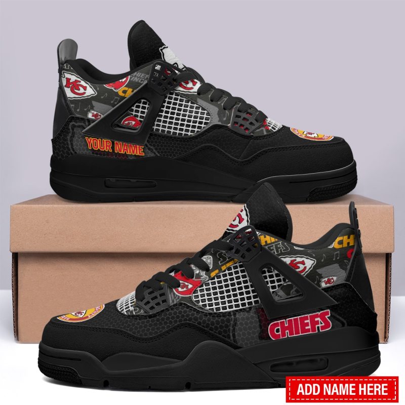 Kansas City Chiefs Personalized AJ4 Sneaker 4