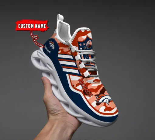 Denver Broncos Personalized Yezy Running Sneakers