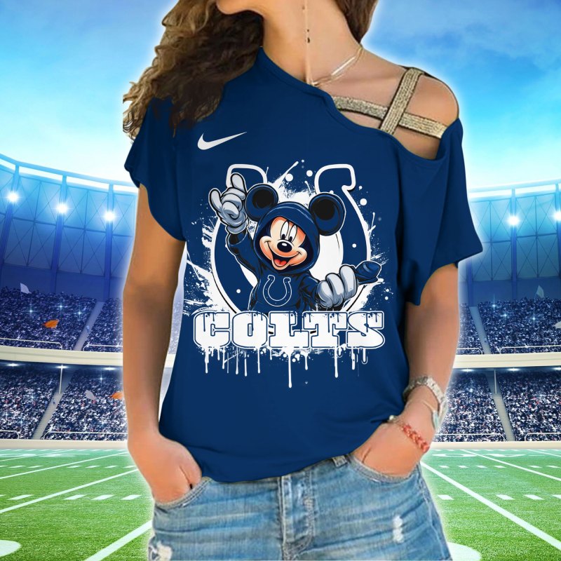 Front View of Indianapolis Colts Shoulder Shirt