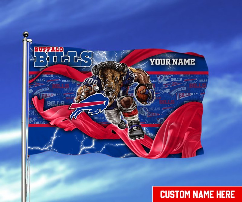 Buffalo Bills Personalized Flag
