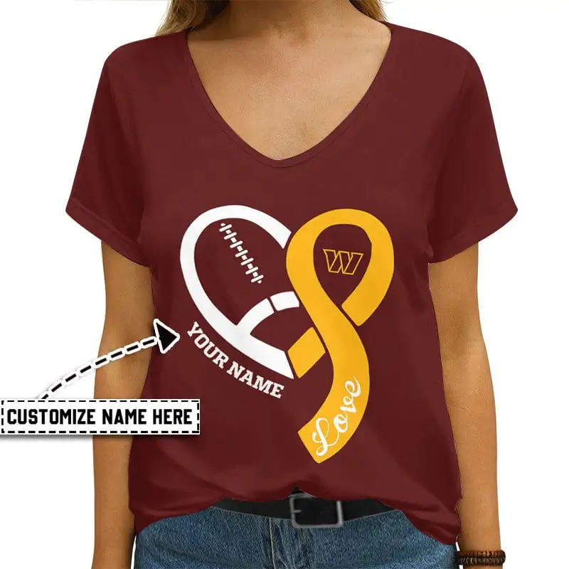 Washington Commanders V-neck T-shirt