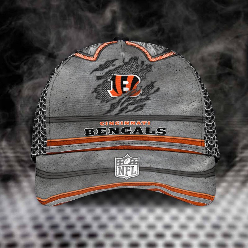 Cincinnati Bengals Personalized Classic Cap Side View
