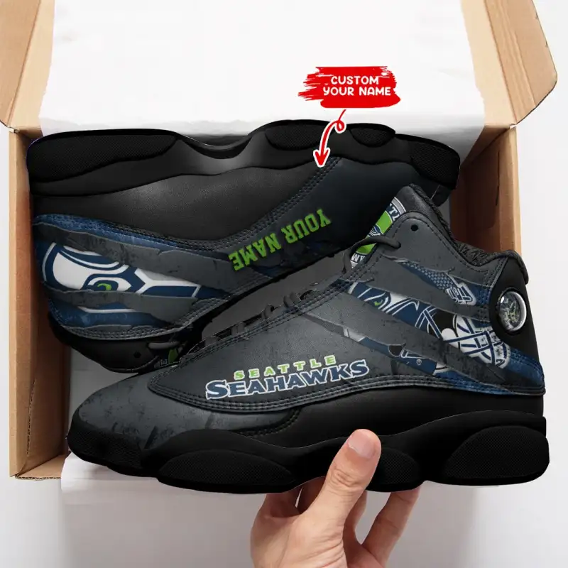 Seattle Seahawks Personalized Sneakers