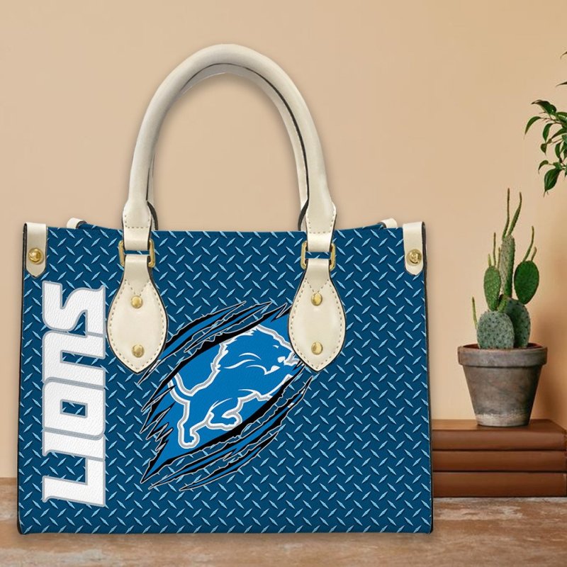 Detroit Lions Leather Hand Bag Image 3