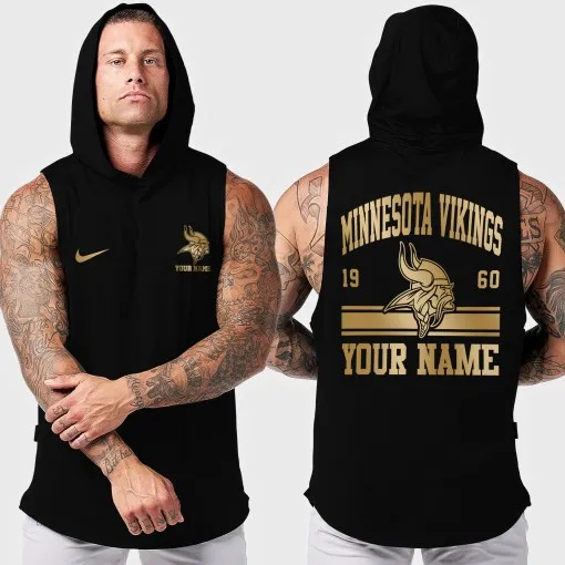 Minnesota Vikings Men's Workout Hooded Tank Top