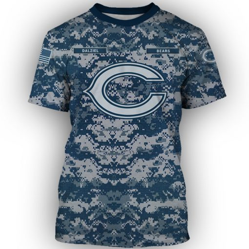 Custom Printed Chicago Bears Sweater Back View