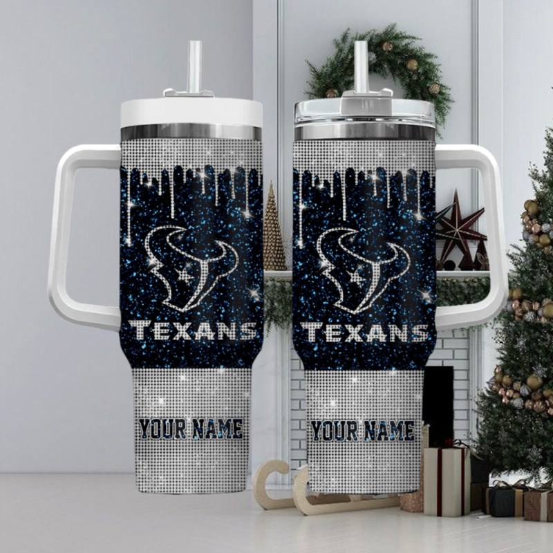 Houston Texans Personalized 40oz Stanley Tumbler - Image 1