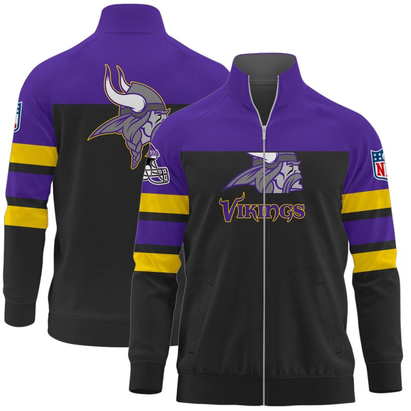Minnesota Vikings Stand Collar Jacket