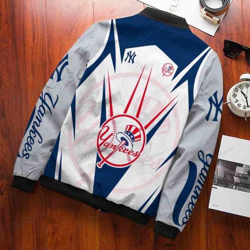 New York Yankees Bomber Jacket Side View