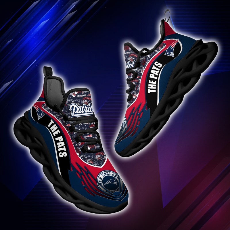 New England Patriots Yezy Running Sneakers Back