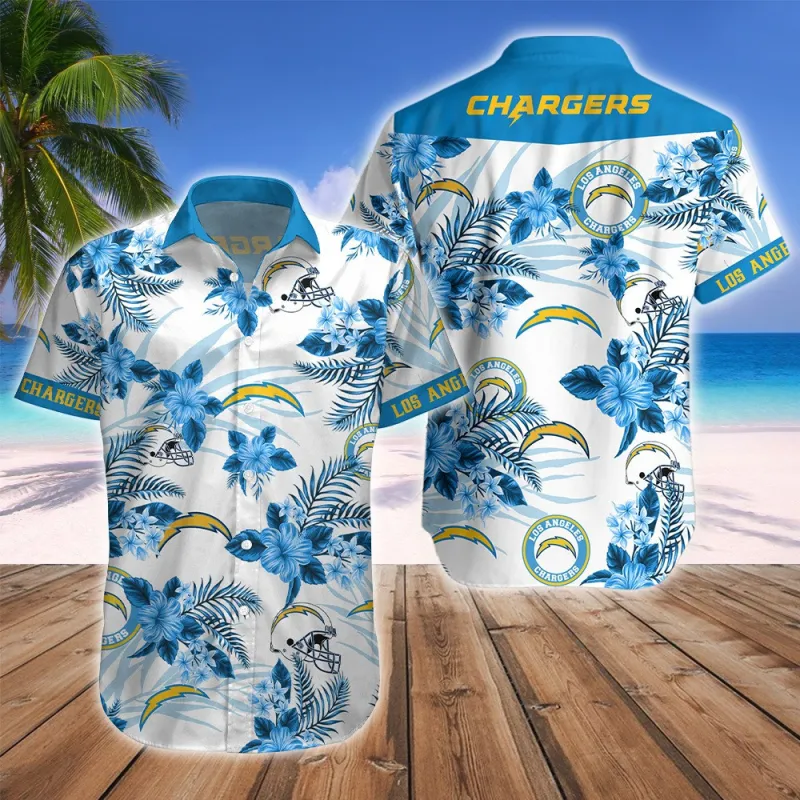 Los Angeles Chargers Button Shirts Sizing Chart
