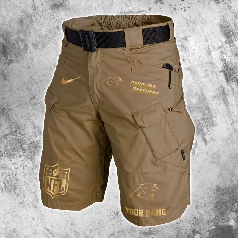 Carolina Panthers Shorts Brown