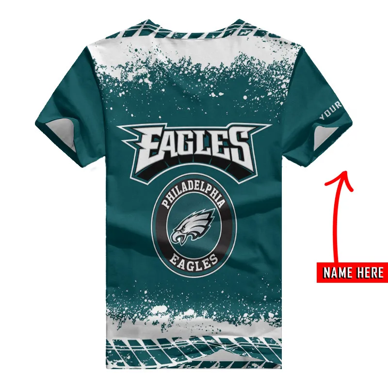 Philadelphia Eagles V-neck T-shirt 3